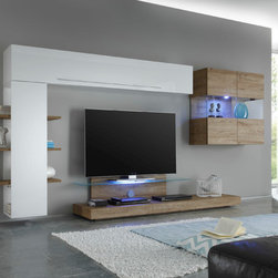 Modern Wall Unit Line 2-1 by LC Mobili Italy - $1,635.00 - Entertainment Centers And Tv Stands