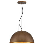 Savoy House - Savoy House 7-5013-1-84 Sommerton - 1 Light Pendant - Spherical and sophisticated! The Sommerton pendantSommerton 1 Light Pe Rubbed Bronze/Gold L *UL Approved: YES Energy Star Qualified: n/a ADA Certified: n/a  *Number of Lights: 1-*Wattage:60w E26 Medium Base bulb(s) *Bulb Included:No *Bulb Type:E26 Medium Base *Finish Type:Rubbed Bronze/Gold Leaf