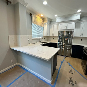 Bicolor Kitchen Remodel Project Nearing Completion