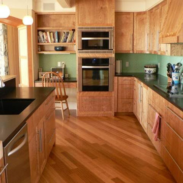 Mint green in the Suburbs: kitchen
