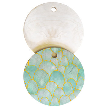 Hello Sayang Fish Scales Cutting Board, Round, Round