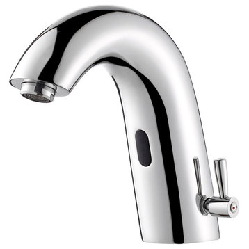 Jumilla Automatic Sensor Touchless Bathroom Faucet, Polished Chrome