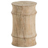 Jesup Stool, Brown, Limed Wash, 11"Dia (6310 38GZX)