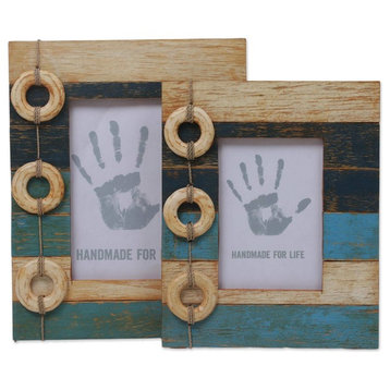 Floating Memories Wood Photo Frames, 4x6 and 3x5