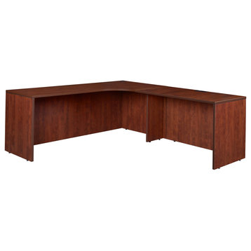 Legacy 71" Right Corner Credenza Shell with 47" Return Shell- Cherry