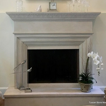 Finished mantel settings