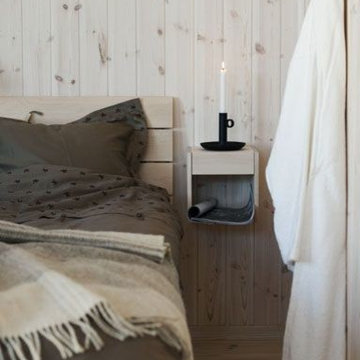 panelling - Red pine 7'' white washed