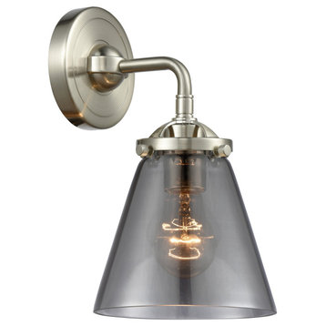 Innovations Lighting 284-1W Small Cone Small Cone 1 Light 9" Tall - Brushed