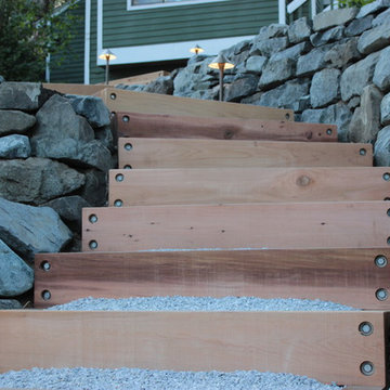 Maple Leaf Cedar Risers & Basalt Walls