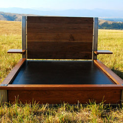 The Walnut Curve Bed - Bed Frames