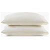 Croscill Sateen Weave 500TC 100% Egyptian Cotton Pillowcases, Ivory, Standard