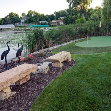 Putting Green & Benches – Party Patio in Mound, MN