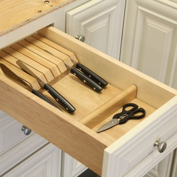 Cabinets To Go Kitchen Accessories: Knife and Silverware Storage