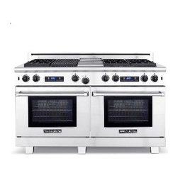American Range 60" Medallion Range, Stainless Steel | ARR-606X2GRDF - Gas Ranges And Electric Ranges