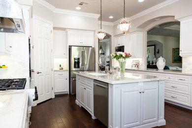Example of a classic kitchen design in Other
