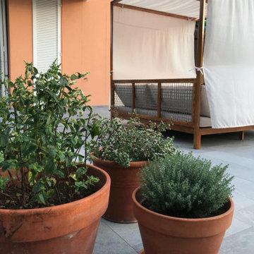 Una terrazza nel verde
