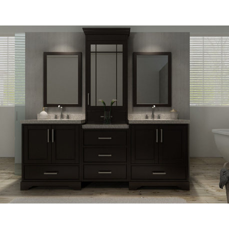 Ariel Stafford 85" Double Sink Vanity Set