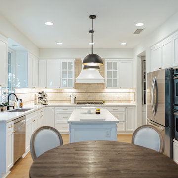 White Traditional Kitchen Remodel by NextGen Home Builders in Santa Clarita, CA
