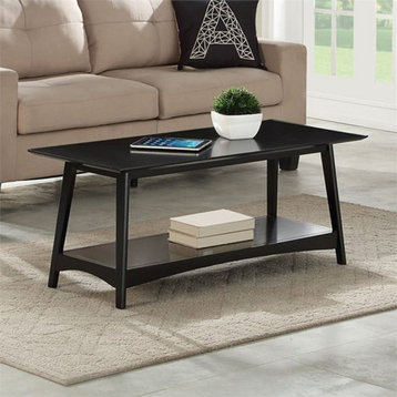 Convenience Concepts Alpine Coffee Table in Black Wood Finish