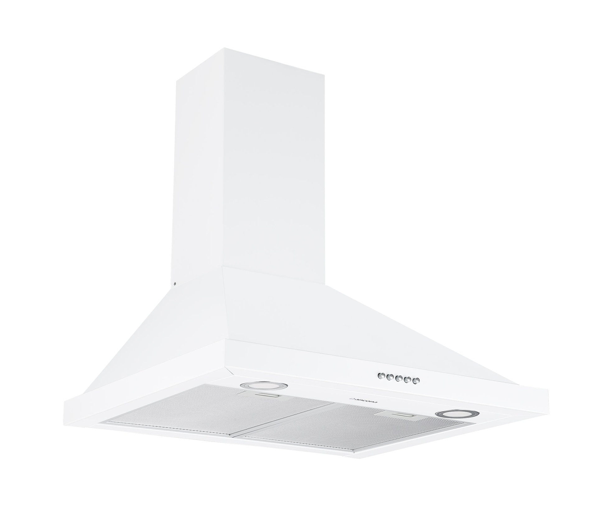 Ancona 24" 280 CFM Convertible Wall Pyramid Range Hood, White