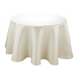 Xia Home Fashions - Samantha Collection, Ivory, 72" Round - Tablecloths