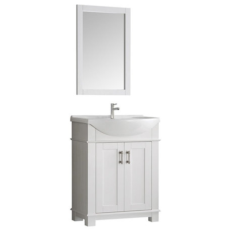 Fresca Hartford 30" Traditional Bathroom Vanity, White