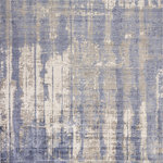 KAS - KAS Indulge 0802 Drizzle Rug, Gray/Blue, 3'3"x5'3" - Experience the luxury of our Indulge Collection. Indulge rugs are beautifully hand-loomed of unique tonal and watercolor patterns, making them a striking focal point for your room. Exclusively made in India from viscose, Indulge has random-cut elements and printed techniques with a low 1/4" pile height.