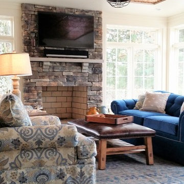 Porch turned elegant sunroom