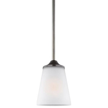 Sea Gull Lighting Hanford 1-Light Mini-Pendant, Burnt Sienna - 6124501-710