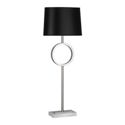 Robert Abbey - Robert Abbey Logan Carrera Marble Buffet Table Lamp - Table Lamps