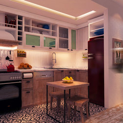Encaustic Cement Tile For Kitchen - Wall And Floor Tile