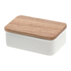 Tosca Butter Dish, White