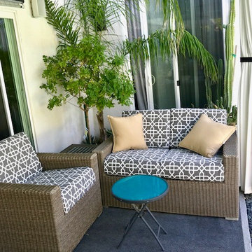 Sunbrella Bevel Smoke brings life to patio seating