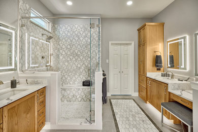 Bathroom - transitional bathroom idea in Dallas