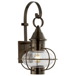 Norwell Lighting - Norwell Lighting 1612-SI-CL Vidalia Onion - One Light Medium Outdoor Wall Mount - The Vidalia, Norwell�s finest hand-crafted onion,New Vidalia Onion On Choose Your Option *UL: Suitable for wet locations Energy Star Qualified: n/a ADA Certified: n/a  *Number of Lights: Lamp: 1-*Wattage:100w Edison bulb(s) *Bulb Included:No *Bulb Type:Edison *Finish Type:Black