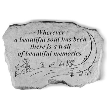 "Wherever a Beautiful Soul" Garden Stone