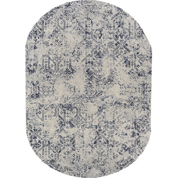 Lombardi Transitional Rug oyster, 2'7"x6' Oval