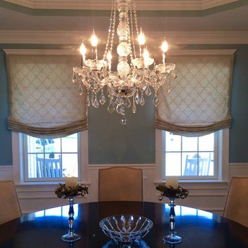 Relaxed roman shades, Carole Fabrics