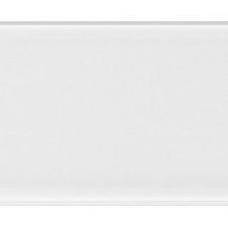 GBM Manufacturing - Metro 3"x12" Glass Subway Tile,Glossy Snow White, Piece - Wall And Floor Tile