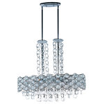 Maxim Lighting International - Cirque 12-Light Chandelier, Polished Chrome - Shed some light on your next family gathering with the Cirque Chandelier. This 12-light chandelier is beautifully finished in polished nickel and will match almost any existing decor. Hang the Cirque Chandelier over your dining table for a classic look, or in your entryway to welcome guests to your home.
