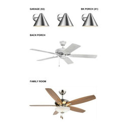 Lighting and Fans for Rose Cottage II - Lighting