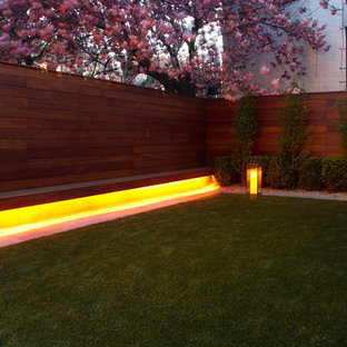 Inspiration for a modern rooftop garden in New York.