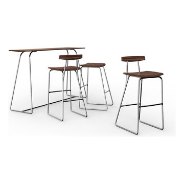 Greenington Paris Bar Table & Stools in Exotic