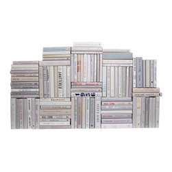Booth & Williams - Modern Book Wall Set, Marble, Set of 100 - Books
