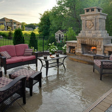 yard fireplace