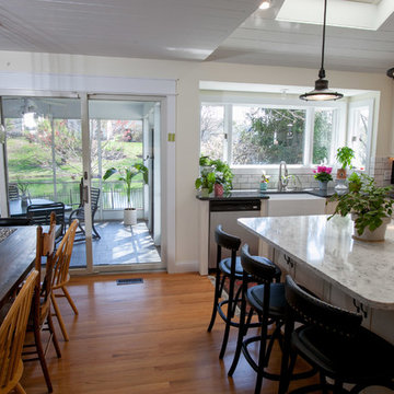 Great Vaulted Ceiling White Kitchen