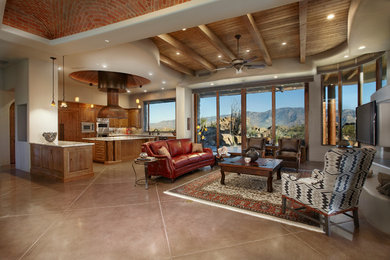 Trendy family room photo in Phoenix