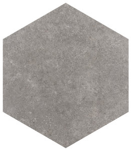 Traffic Hex Porcelain Floor and Wall Tile, Grey