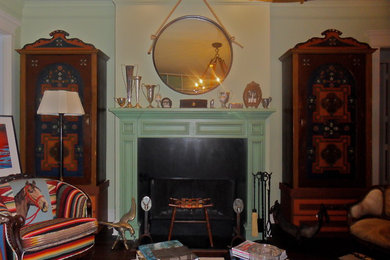 Eclectic living room photo in Dallas