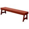 Weatherly Picnic Bench 5', Rustic Red